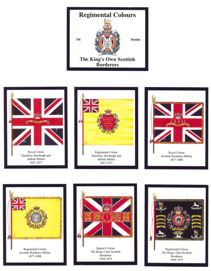The King's Own Scottish Borderers - 'Regimental Colours' Trade Card Set by David Hunter